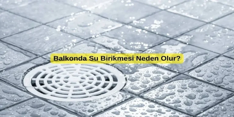 Balkonda Su Birikmesi Neden Olur? Eğim Hatası ve Tıkanıklık Çözümleri